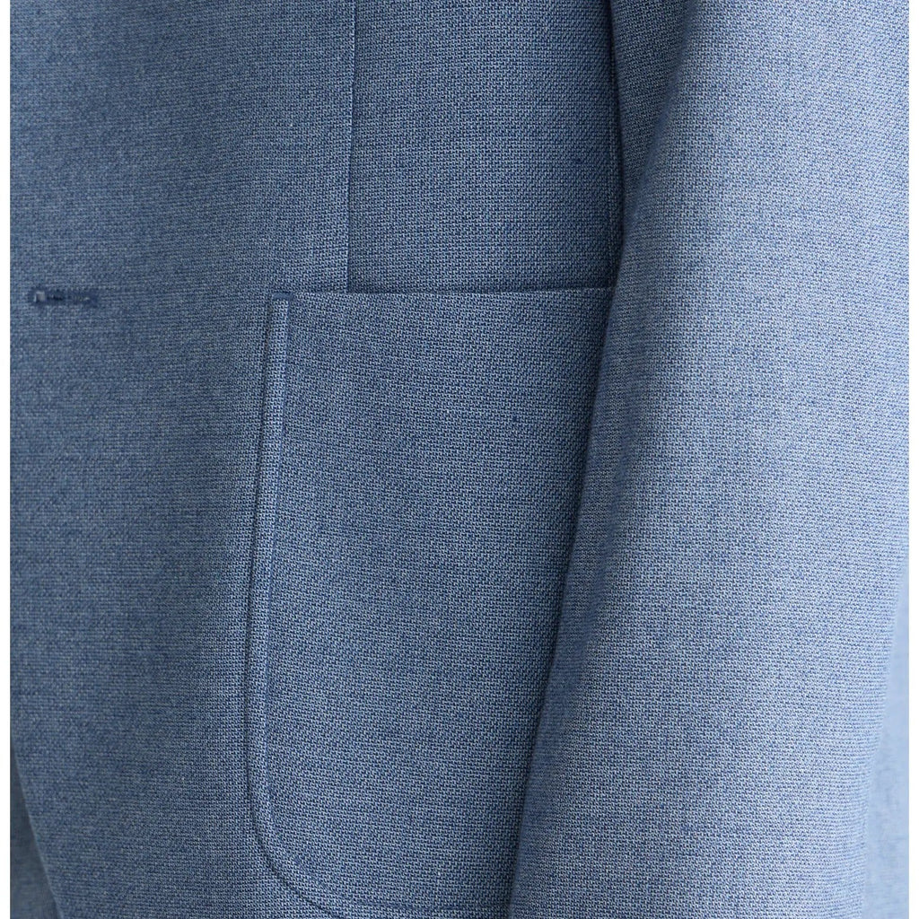 Men's Light Blue Two Button Casual Blazer