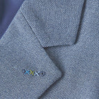Men's Light Blue Two Button Casual Blazer