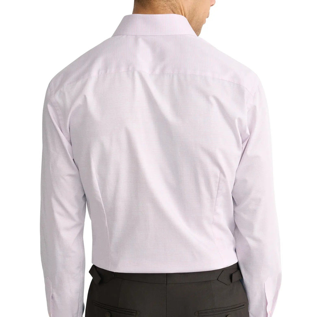 Men's Long Sleeve Fine Striped Button Down Dress Shirt