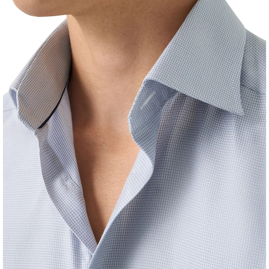 Men's Long Sleeve Microwoven Textured Dress Shirt