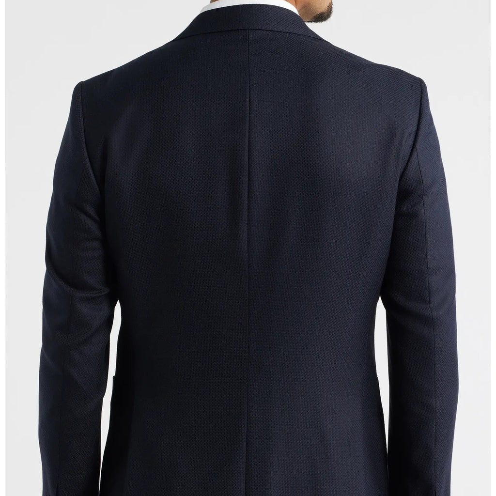 Men's Navy Blue Two Button Sports Jacket Blazer