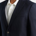 Men's Navy Blue Two Button Sports Jacket Blazer