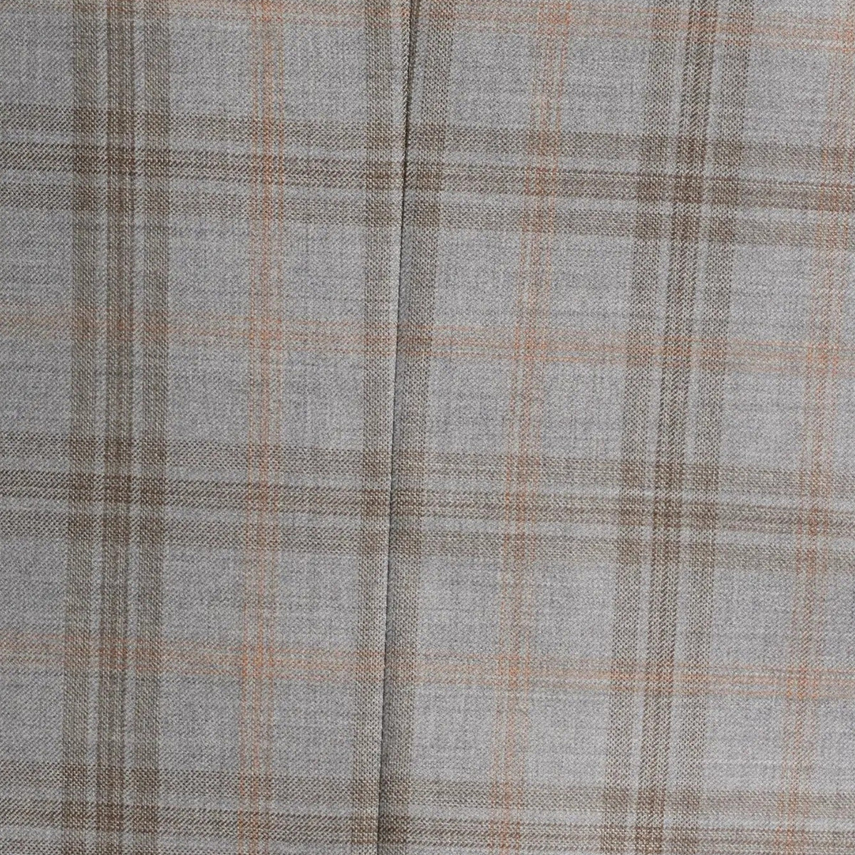 Men's Grey Plaid Two Button Casual Blazer